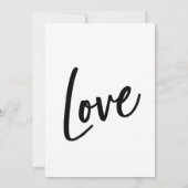 U bent uitgenodigd, Minimalistische moderne trouwu Kaart (Achterkant)