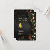 U bent uitgenodigd voor de kerstviering kaart (Voorkant / Achterkant in situ)