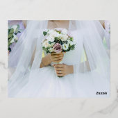 U bent uitgenodigd voor deze bijzondere dag. folie uitnodiging briefkaart (Achterkant)