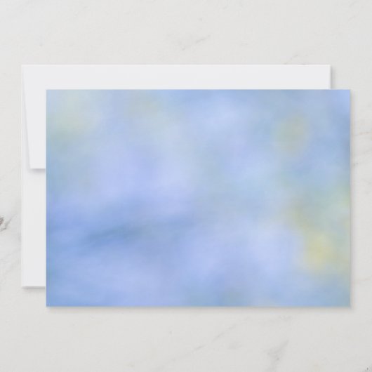 U bent uitgenodigd voor een Casual Abstract Blue Y Kaart (Achterkant)