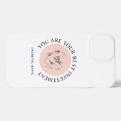 U bent uw beste investering. iPhone hoesje (Achterkant horizontaal)