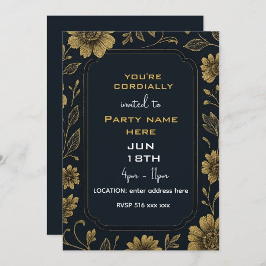 U bent van harte uitgenodigd  kaart (Voorkant / Achterkant)