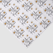 U bent veerkrachtig Daisy Tissue Paper Tissuepapier (Detail)