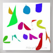 U bent voldoende Poster (Voorkant)