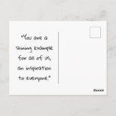 U bent vreeswekkend en wonderbaarlijk, Psalm 139:1 Briefkaart (Achterkant)