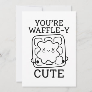 U bent Waffle-Y Cute Bedankkaart