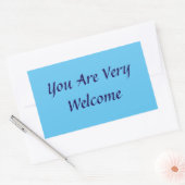 U bent welkome Sticker (Envelop)