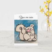 U bent zeldzaam kaart (Gele Bloem)