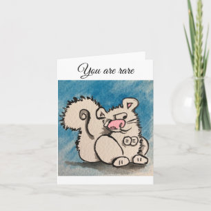 U bent zeldzaam  kaart
