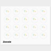 U bent zo slim dat u belangrijk bent ronde sticker (Vel)