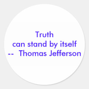 !!! U Creëer Truth kan op zichzelf staan Ronde Sticker