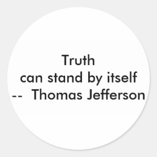 !!! U Creëer Truth kan op zichzelf staan Ronde Sticker
