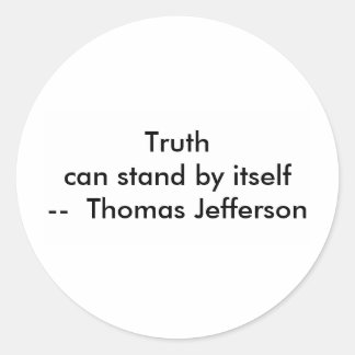 !!! U Creëer Truth kan op zichzelf staan Ronde Sticker