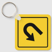 U-Draai Sign Sleutelhanger (Voorkant)