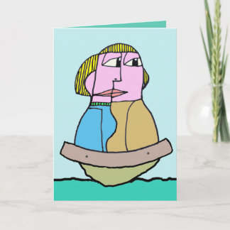 U drijft Mijn Wenskaart van de Boot, Kaart