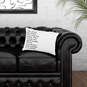 U Drink te veel Accent Pillow Accent Kussen