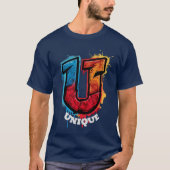 "U" Got the Look: Graffiti Monogram T-shirt (Voorkant)