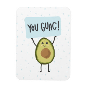 U Guac met leuke avocado Magneet