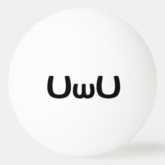 U Happy Anime Face Emoticon Pingpongballen (Voorkant)