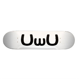 U Happy Anime Face Emoticon Skateboard