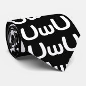 U Happy Anime Face Emoticon Stropdas (Opgerold)