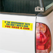 U hebt een Pistool Bumpersticker nodig (Op Truck)