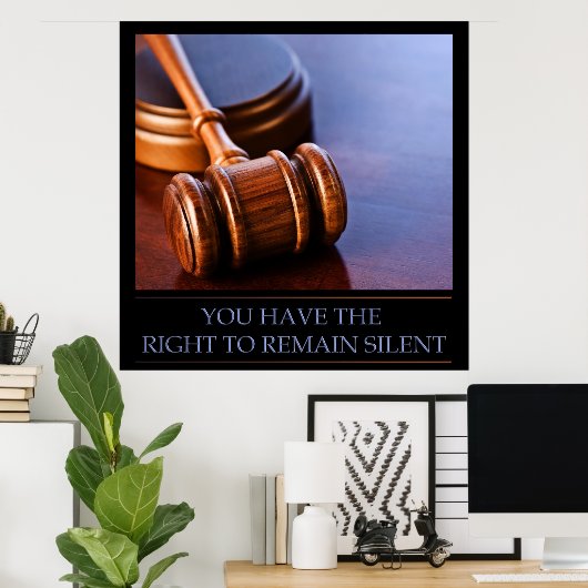 U hebt het recht om stilstaand Poster te behouden (Thuiskantoor)