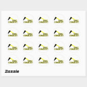 U hebt het ronde sticker (Vel)