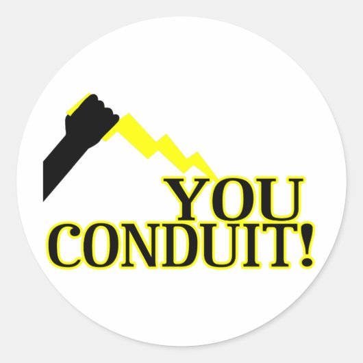 U hebt het ronde sticker (Voorkant)