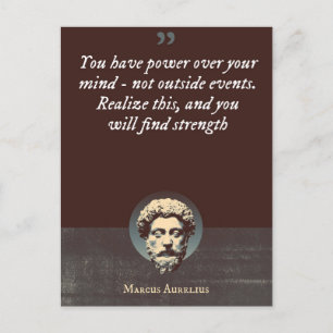 U hebt macht over uw geest - niet buitengebeurteni briefkaart