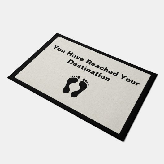 U hebt uw bestemmingsdeur bereikt deurmat (Schuin)