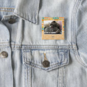 U HEEFT EEN VLAK VIERKANTE BUTTON 5,1 CM (In situ)