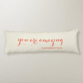 U herinnert zich dat citaat verbazingwekkend lichaamskussen (Achterkant)