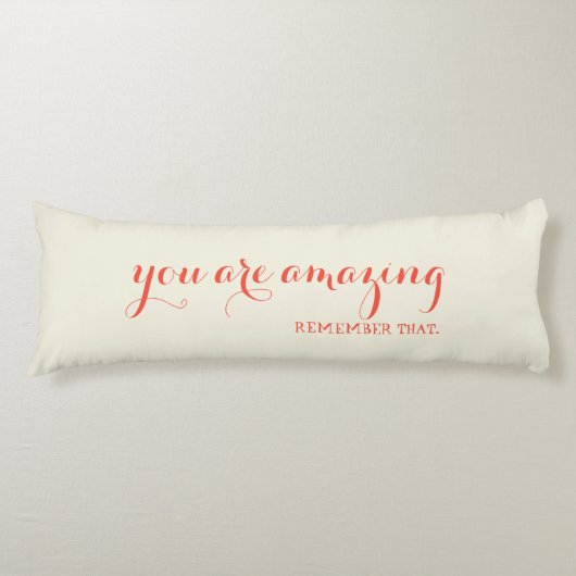 U herinnert zich dat citaat verbazingwekkend lichaamskussen (Voorkant)