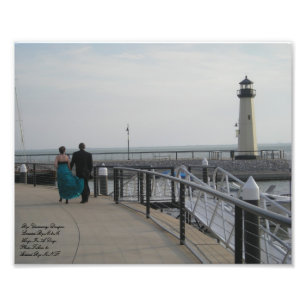 U hield Mijn Hand Lighthouse Kleur Foto Kodak Afdruk