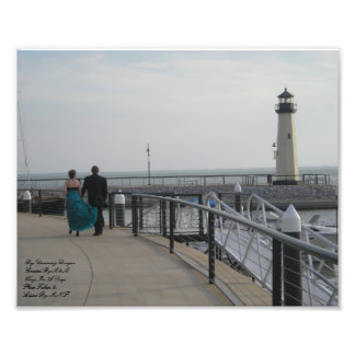 U hield Mijn Hand Lighthouse Kleur Foto Kodak Foto Afdruk