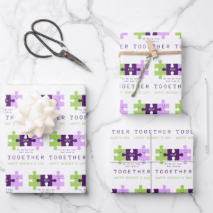 U houdt ons samen Moederdag-omslagpapier Inpakpapier Vel