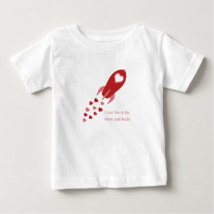 U houdt van de maan en de achterste Rocket Ship