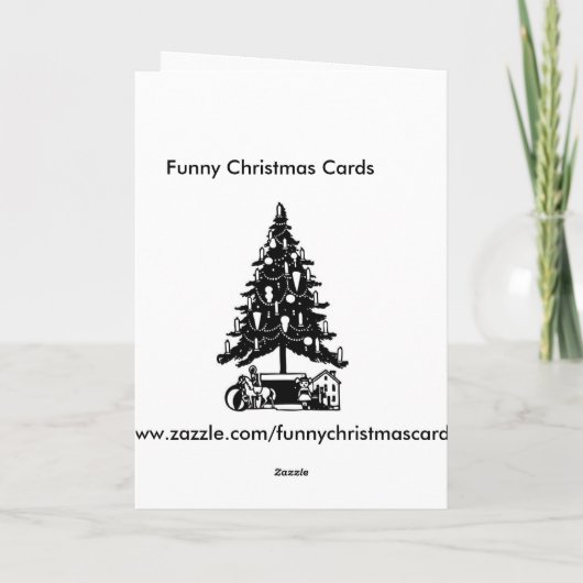 U IRRITEERDE KERSTMAN FEESTDAGEN KAART (Achterkant)