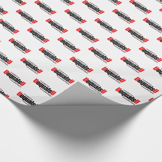 U is gelijk aan U - HIV Niet detecteerbaar - Weten Cadeaupapier (Hoek)