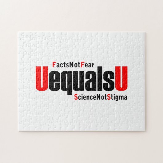 U is gelijk aan U - HIV Niet detecteerbaar - Weten Legpuzzel (Horizontaal)