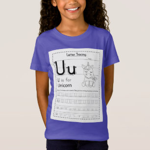 U is voor eenhoorn t-shirt