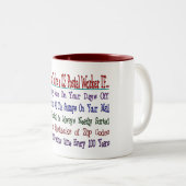 U kent uw POSTWERKER ALS Tweekleurige Koffiemok (Voorkant rechts)