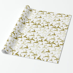 U KIEST DE ACHTERGRONDSLAG Gold Ombre Deer Cadeaupapier