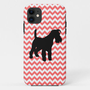 U kiest de kleurendruk met Schnauzer Shadow iPhone 11 Hoesje