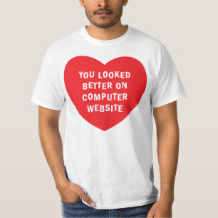 U KIJKT BETER OP DE COMPUTERWEBSITE T-SHIRT