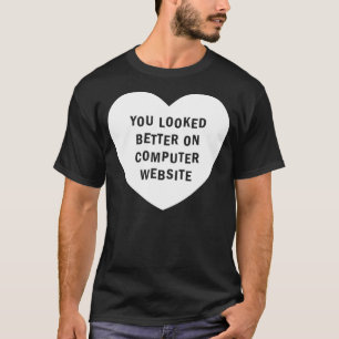 U KIJKT BETER OP WEBSITE COMPUTER White T-shirt