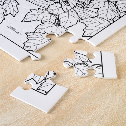 U-kleur van vogels en mazelen legpuzzel (Zijkant)