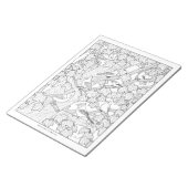 U-kleur van vogels en mazelen notitieblok (Schuin)