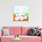 U kleurt me en voegt Uw Canvas TextWrapped (Gloss) (Insitu (Woonkamer))